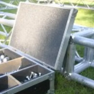 Huren van truss en rigging.